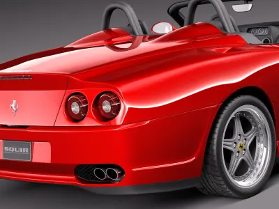 Ferrari 550 Barchetta 2000-2002 3D model