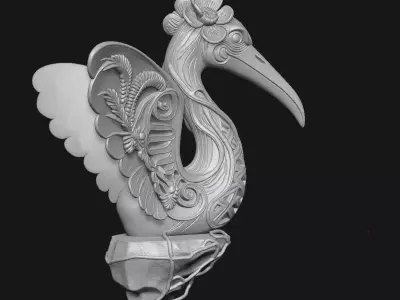 Cranes 3D print model