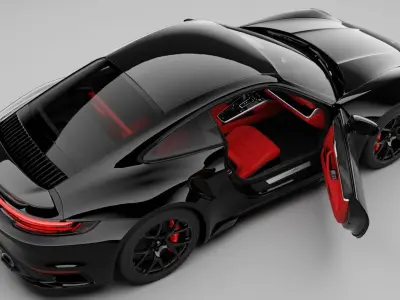 Porsche 911 Turbo S 2022 3D model