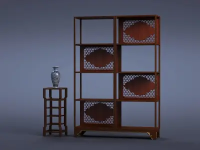 cabinet cabinet wardrobe sofa bed table bookshelve 3D model