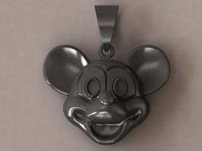 Mickey Mouse Pendant 3D Print 3D print model