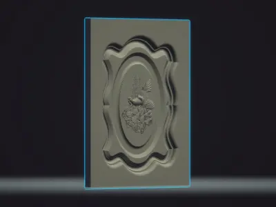 Model of Pigeons for Engraving 3D print model