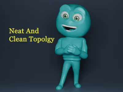 Cute Buddy  Game-Ready Stylized Character  Low-poly 3D model