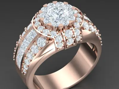 Luxury Men Rings Designs 6MR034 3D print model