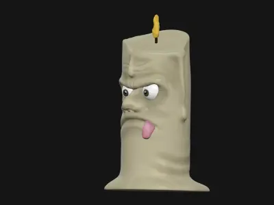 Funny Candle Decor - Candle Stl - Comic Candle  3D print model