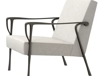  HOLLY HUNT Dublin Lounge Chair 3D model