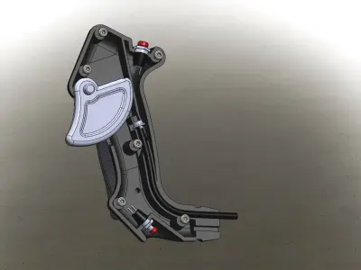 Punho de acelerador 3D model