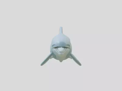 Realistic Dolphin 3D Model with Detailed PBR Textures Low-poly 3D model