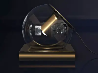 The Globe Table Lamp Free 3D model