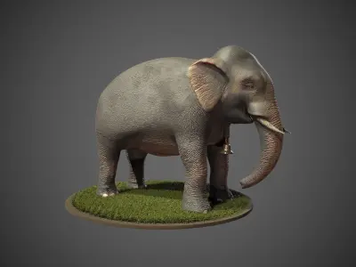 Elephant Low-poly 3D model Low-poly 3D model