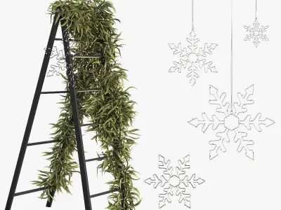 RH Decor set 3D model