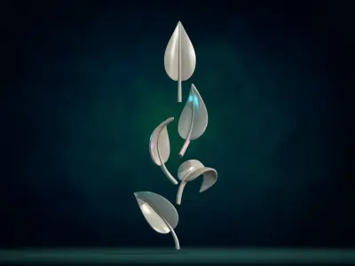Five Leaves 3D print model