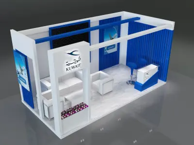 Booth Exhibition Stand a656 3D model