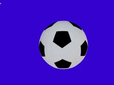 Soccer Ball 3D model Low-poly 3D model