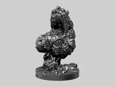 Modern Abstract robotic sculpture 3d print model 170 3D print model