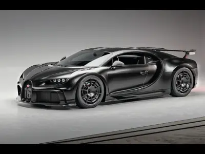 Automotive Studio Scene Low-poly 3D model