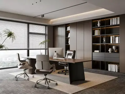 modern office 3D model