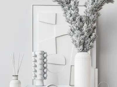 Decorative set 3D model 10
