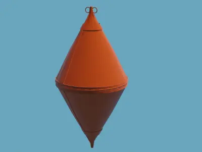 Buoy signal 2 lod  adapted for videogames  Unreal Engine 4  Low-poly 3D model