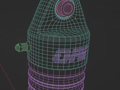 ORI STX struts  off road shocks Low-poly 3D model