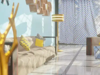 Modern Lamp Free low-poly 3D model