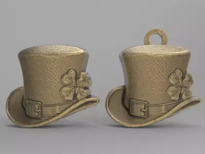 st patrick hat decor cnc  3D print model