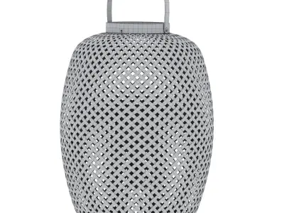 Katia Table Lamp in Bamboo 3D model