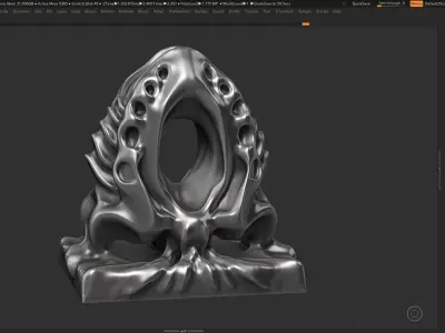 Modern Abstract Decorative sculpture 3d print model 62 3D print model