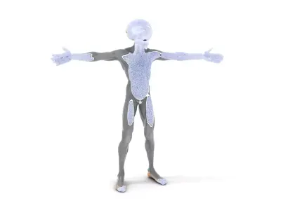 Alien Creature SciFi model pack Low-poly 3D model