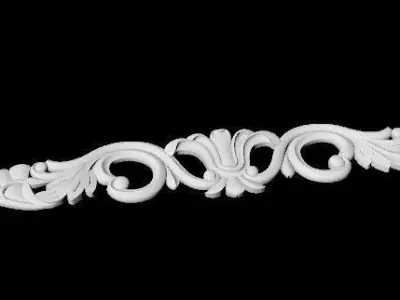 Central decor ornament for furniture 3D model 159