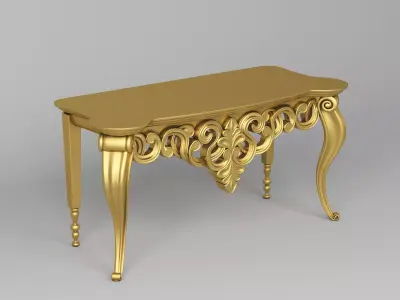 Classic Console Table 001 3D model