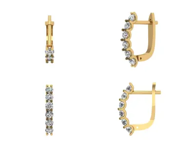 Earrings n 68 3D print model