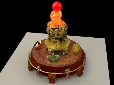 Chinese treasure bowel  3D model