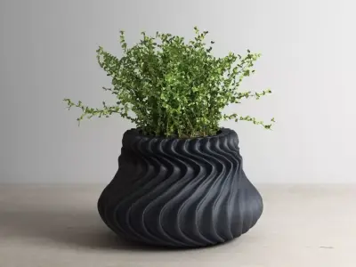 vase pot planter 3d print c01  3D print model purchase
