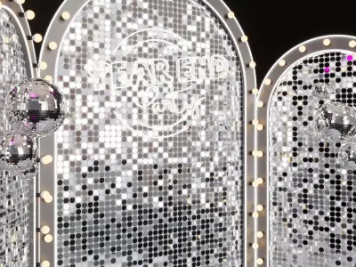 Year-End Party Disco Booth 3D model