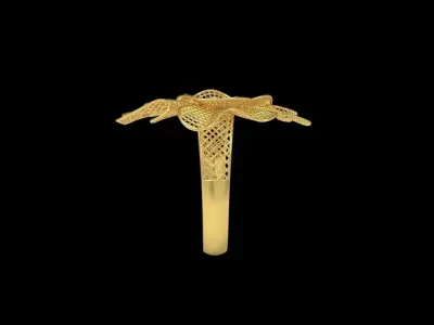 Fusion Gold Rings RAA04 3D print model