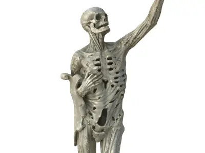 Statue 01 Low-poly 3D model