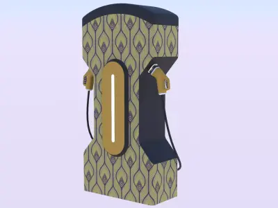 EV charger XXI PBR 3D model