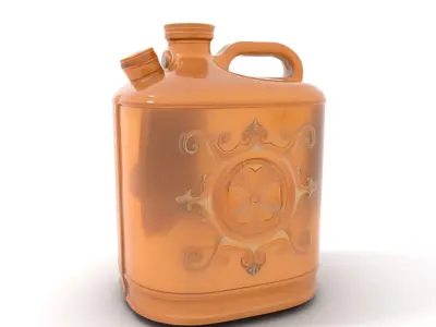Vintage Copper Jug model pack Low-poly 3D model
