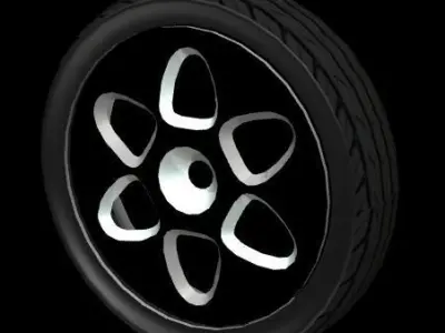 Rim Wheel Low-poly 3D model