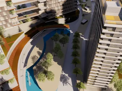 Office Tower Architectural Proposal - Breath 3D model