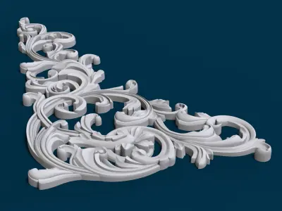 Carving wood decoration 3D print model