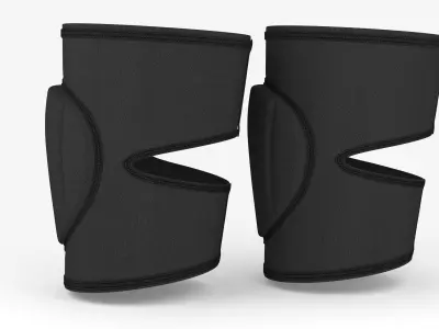 Fabric knee pad 3D model