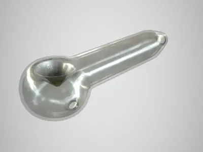 Glass Pipe Low-poly 3D model