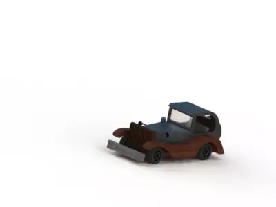 vintage-car 3D model