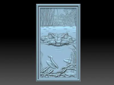 Crocodile 3D print model order