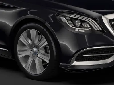Mercedes Maybach S 650 Pullman Guard VV222 2018 3D model