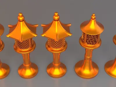 Lighthouse Antique - Chinese style 3D model