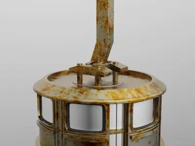 Cable Car Ski Lift  3D model