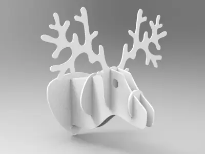 Dearhead Decor Low-poly 3D model